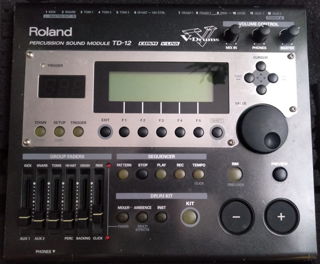 Roland TD-12 вид сверху
